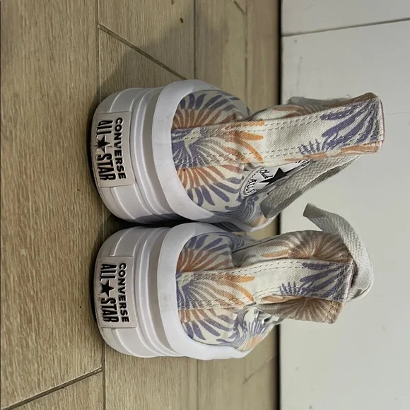 Converse Chuck Taylor All Star Platform Sneakers with Orange/Purple Detail - Picture 9 of 13